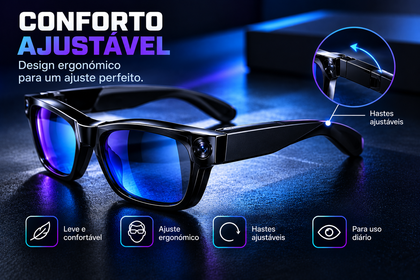 AuraLens AI™ Pro Vision — Óculos com Câmara HD Integrada — foto 3