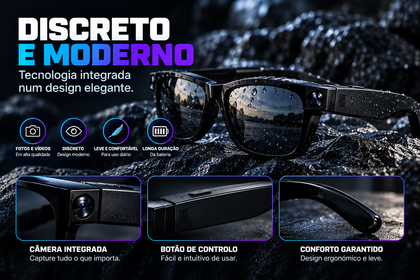 AuraLens AI™ Pro Vision — Óculos com Câmara HD Integrada — foto 5